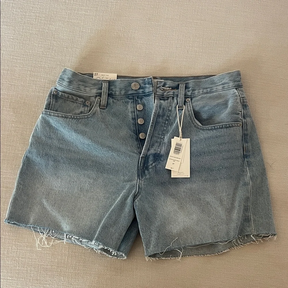 Z Supply “Everyday” High-Rise Jean Shorts - Picture 3 of 4